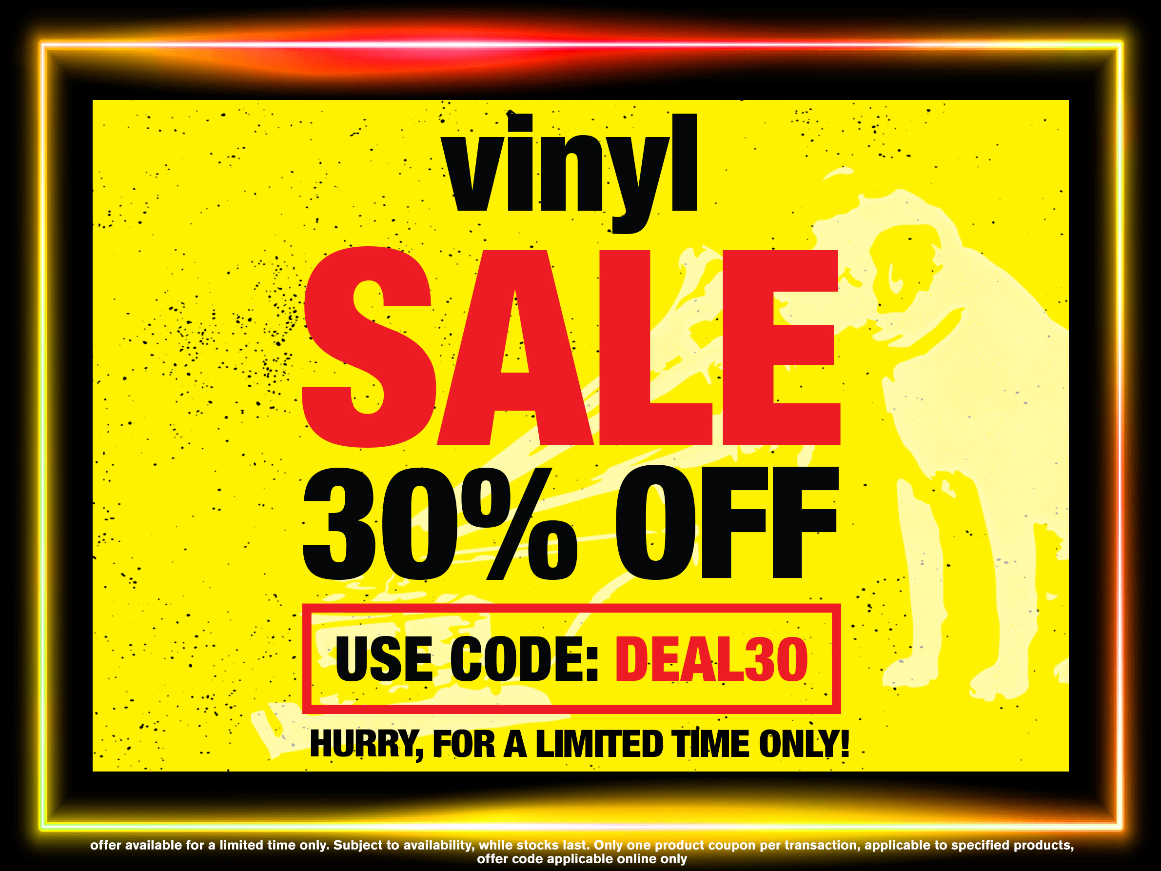 Vinyl Sale 30% Off